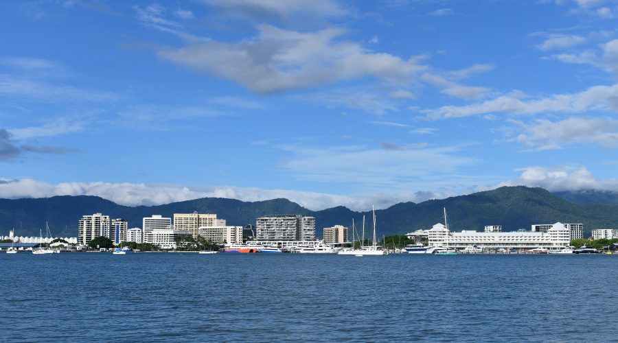 Overview of Cairns City showing commercial property